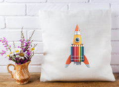 Rainbow Pencil Rocket Clipart Bundle - CraftNest - Digital Crafting and Art