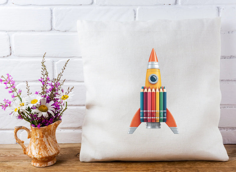 Rainbow Pencil Rocket Clipart Bundle - CraftNest - Digital Crafting and Art