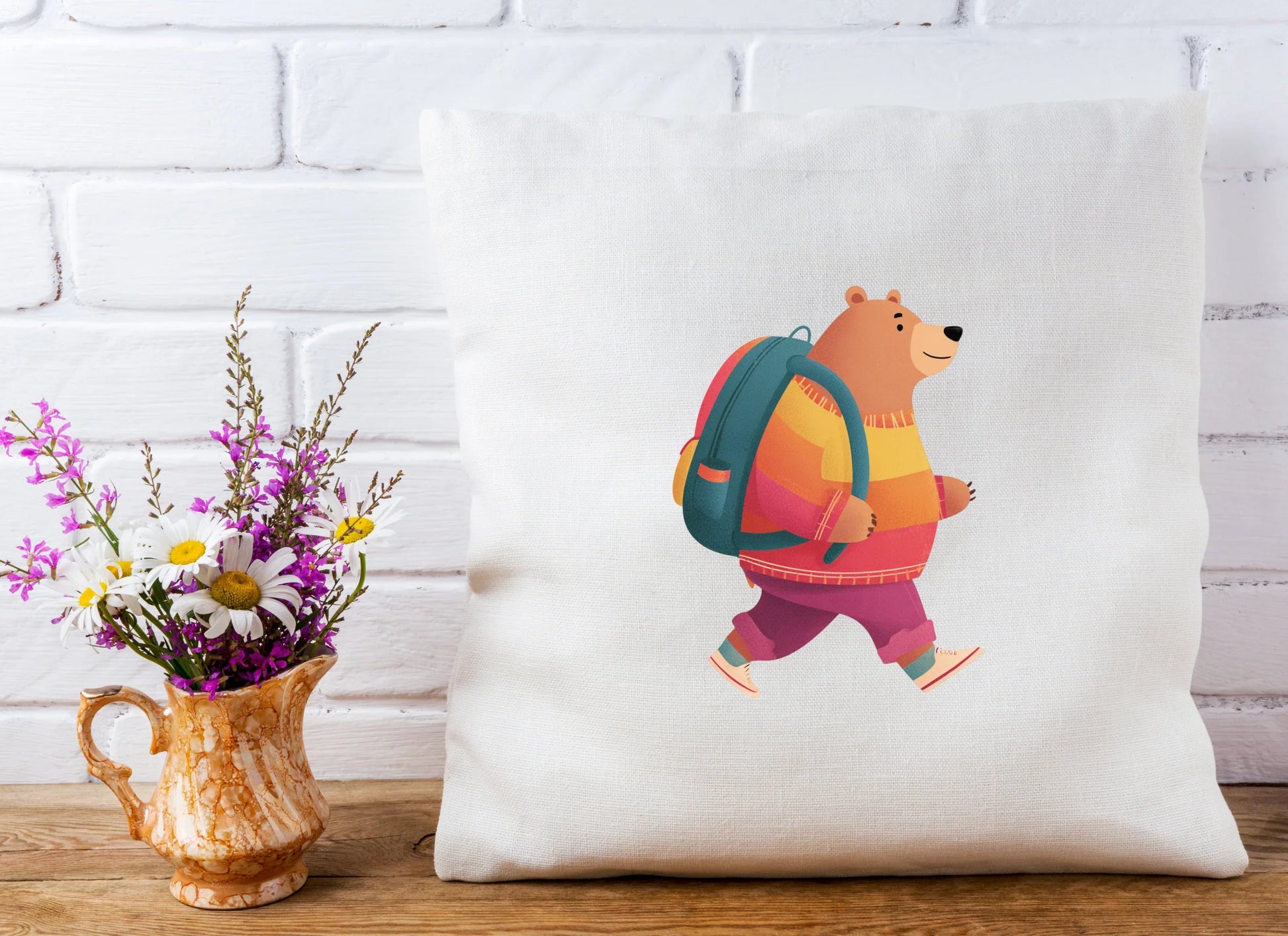 Bear Going to School Clipart Bundle - CraftNest - Digital Crafting and Art