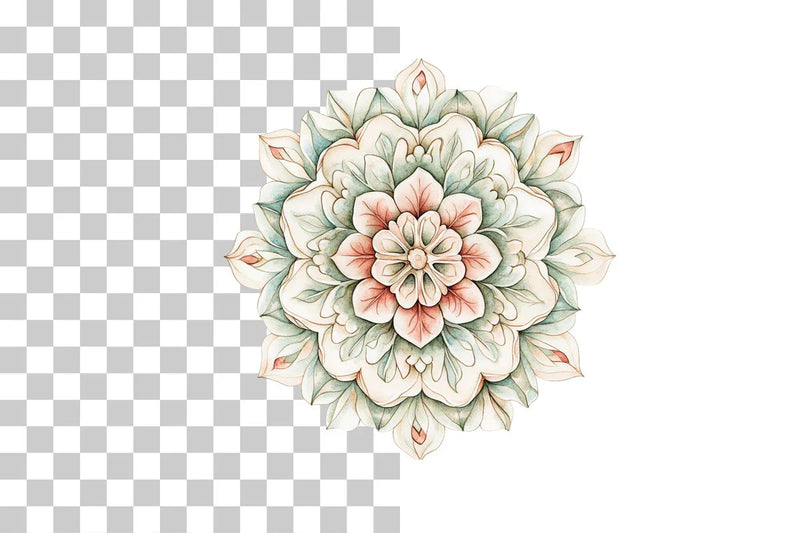 Floral Mandala Pattern Clipart Bundle - CraftNest - Digital Crafting and Art