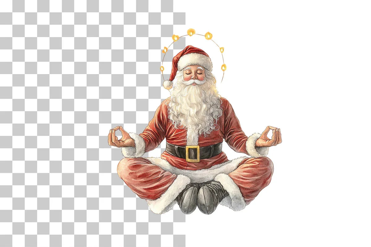 Christmas Yoga & Festive Wellness Clipart Bundle - CraftNest - Digital Crafting and Art
