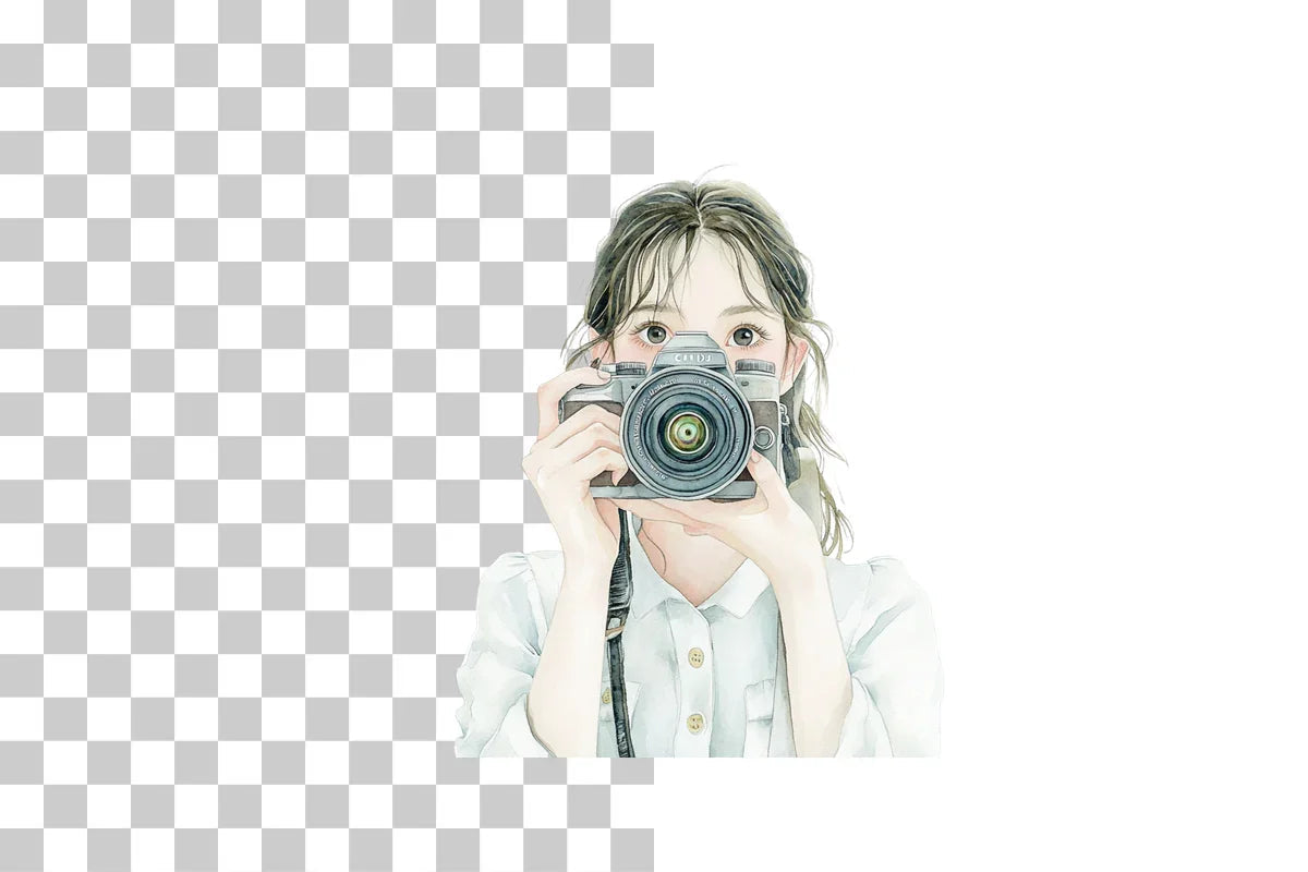 Female Photographer Clipart Bundle - CraftNest - Digital Crafting and Art