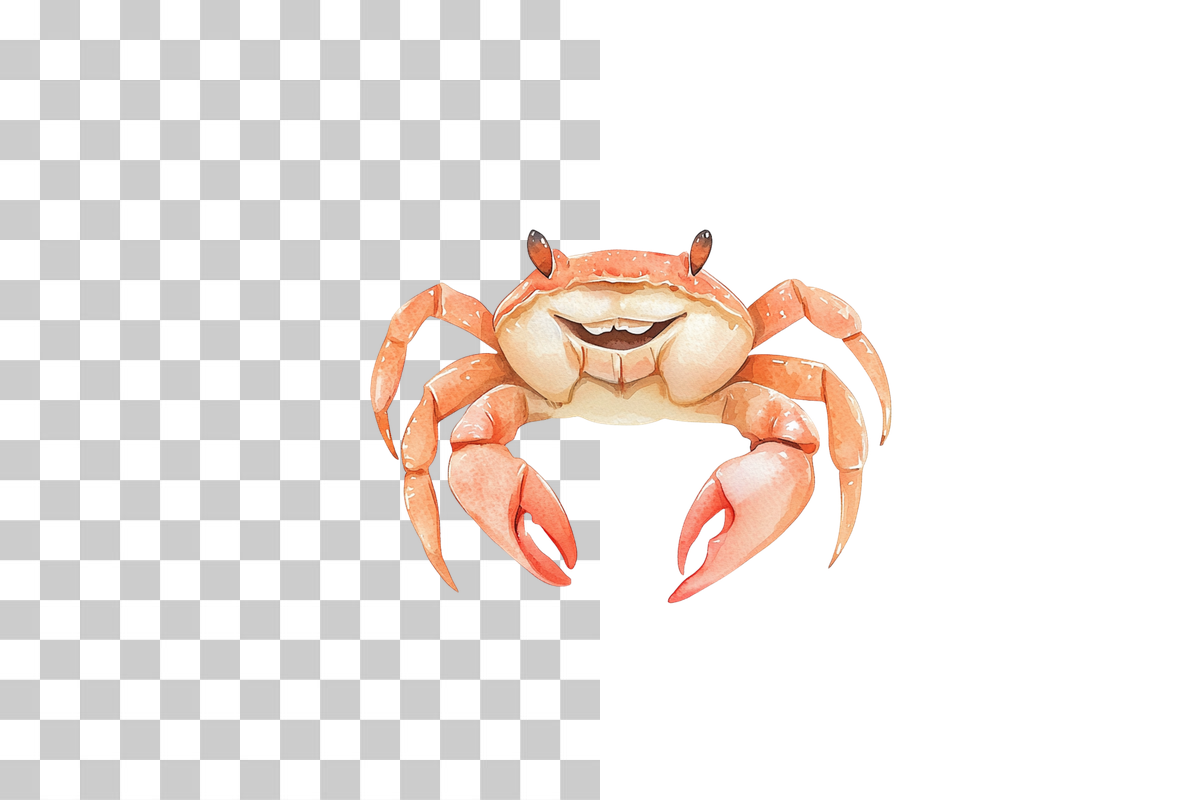 Nursery Cute Crab Clipart Bundle