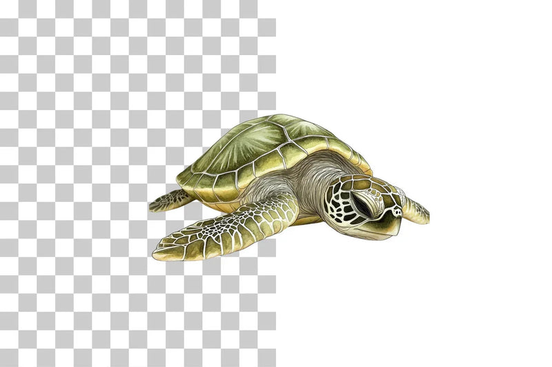 Baby Sea Turtle Nursery Clipart Bundle - CraftNest - Digital Crafting and Art