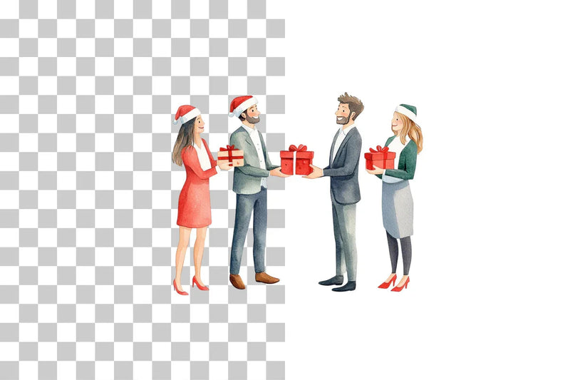 Holiday Office Clipart Bundle - CraftNest - Digital Crafting and Art