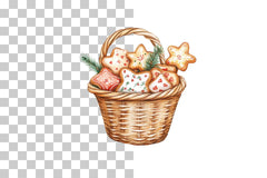 Basket with Cookies Clipart Bundle - CraftNest - Digital Crafting and Art