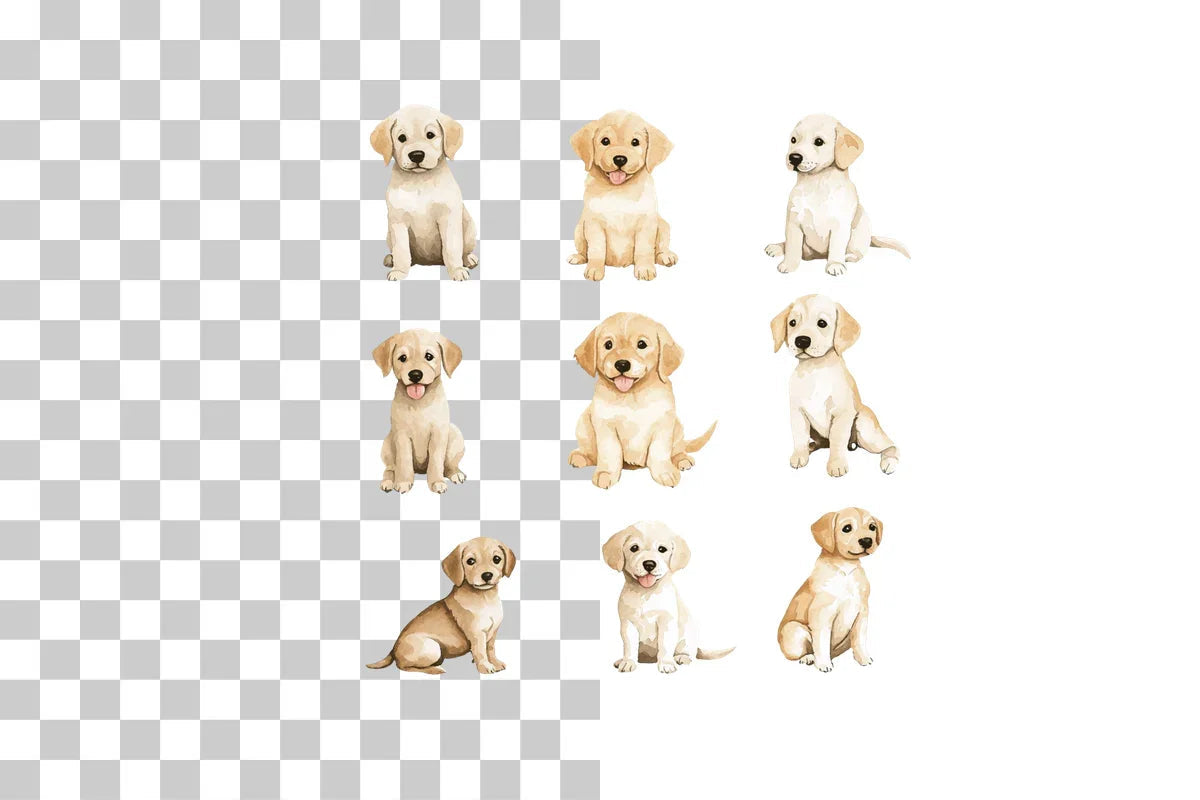 Funny Cartoon Dog Group Clipart Bundle - CraftNest - Digital Crafting and Art