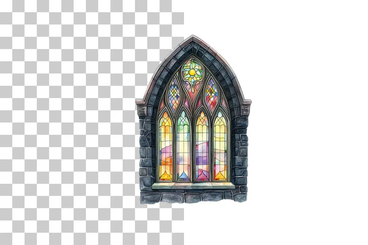 Gothic Church Window Clipart Bundle - CraftNest - Digital Crafting and Art
