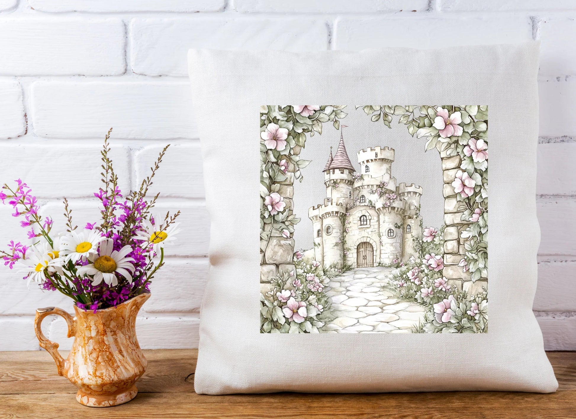Fairytale Floral Princess Castle Clipart Bundle - CraftNest - Digital Crafting and Art