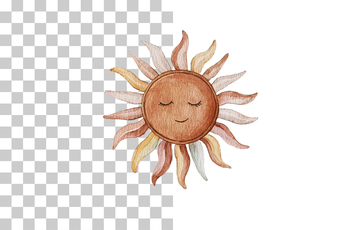 Boho Sun and Rainbow Clipart Bundle - CraftNest - Digital Crafting and Art