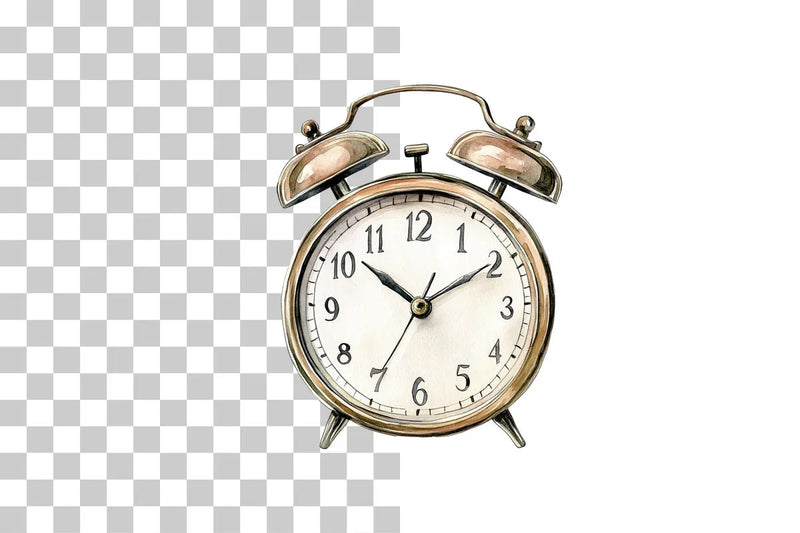 Vintage Alarm Clock Clipart Bundle - CraftNest - Digital Crafting and Art