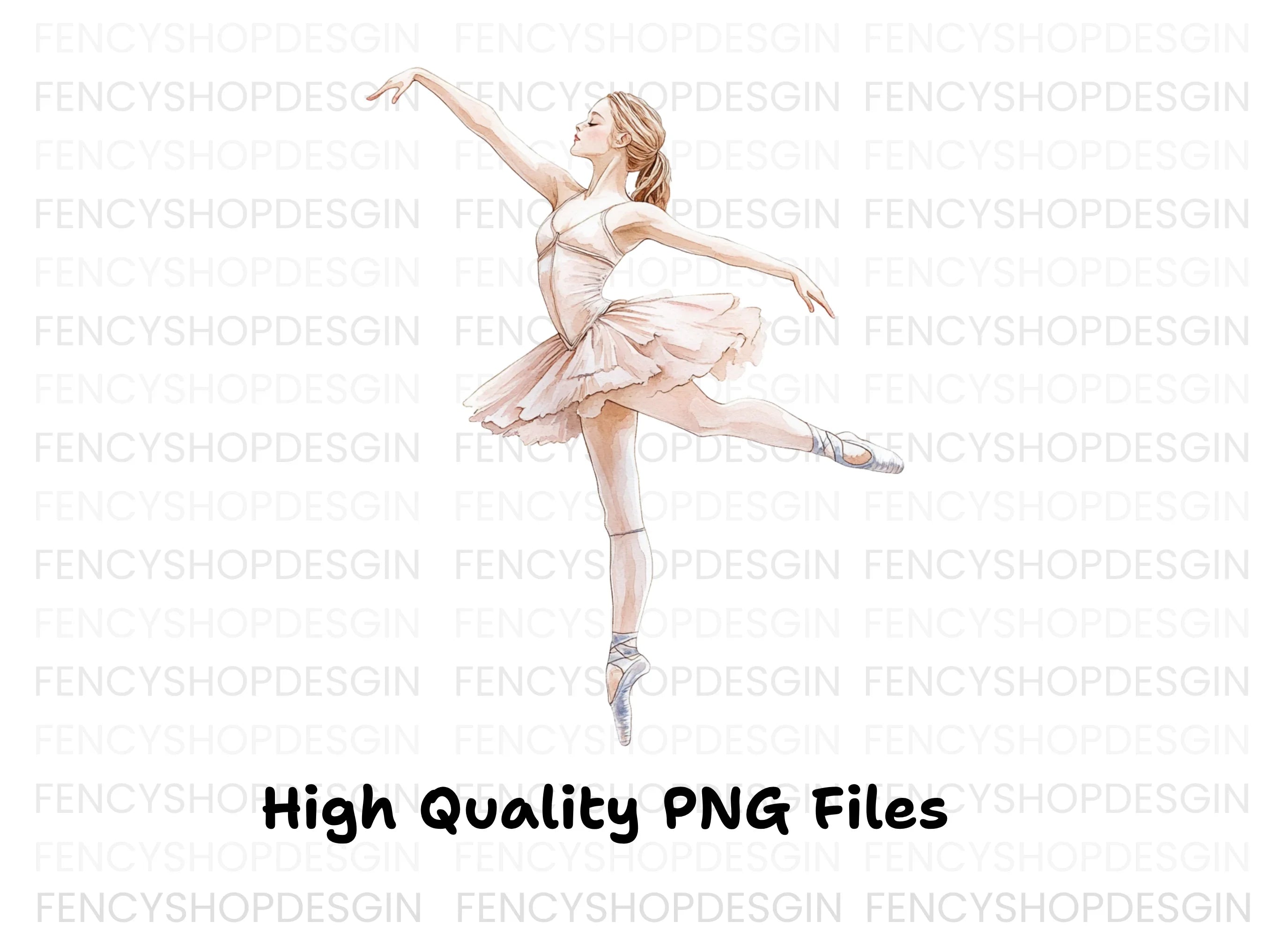Elegant Ballerina Clipart Bundle