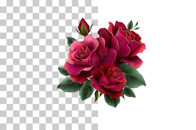 Red Rose Clipart Bundle - CraftNest - Digital Crafting and Art