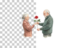 Old Couple Valentine's Day Clipart Bundle - CraftNest - Digital Crafting and Art