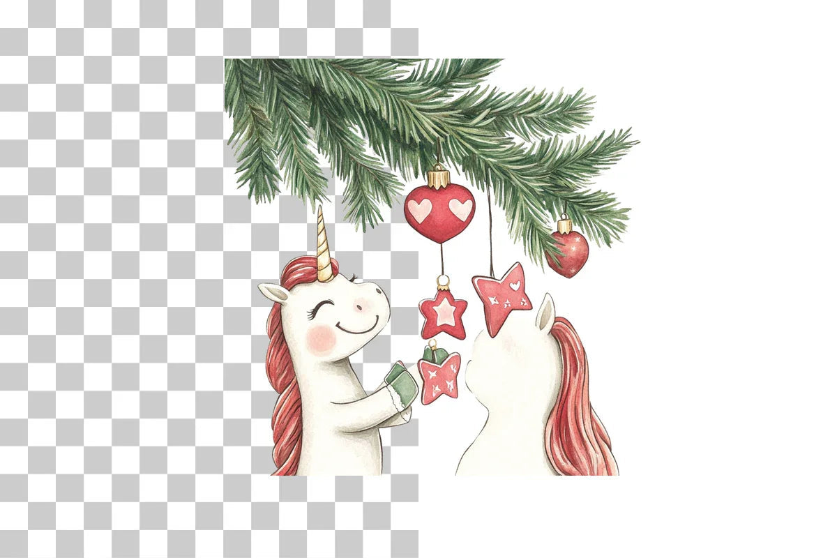 Holiday Unicorn Clipart Bundle - CraftNest - Digital Crafting and Art