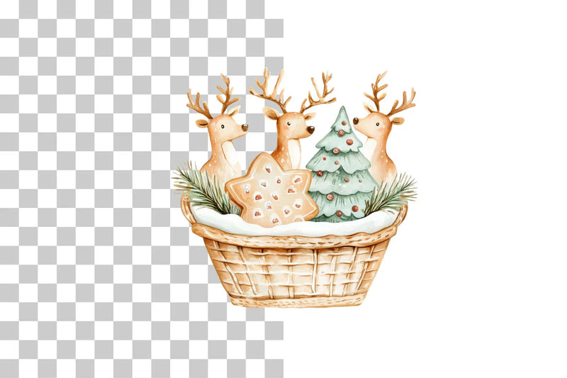 Reindeer and Cookies Clipart Bundle - CraftNest - Digital Crafting and Art