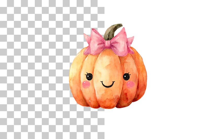 Cute Pumpkin Boo Clipart Bundle - CraftNest - Digital Crafting and Art