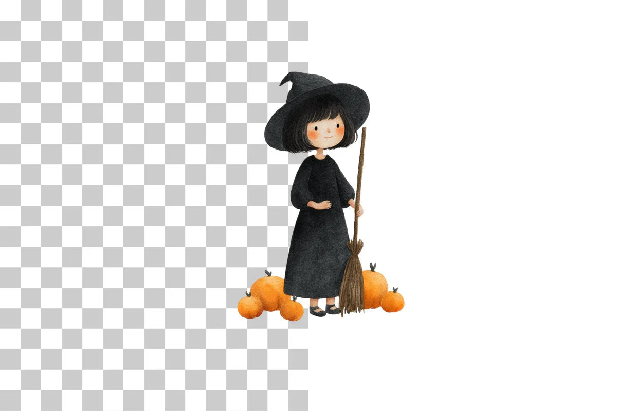 Cute Witch Clipart Bundle - CraftNest - Digital Crafting and Art