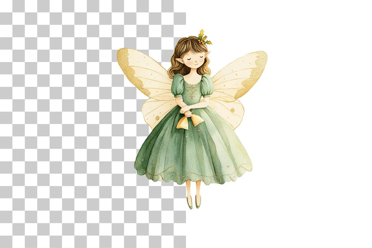 Christmas Fairy Character Clipart Bundle - CraftNest - Digital Crafting and Art