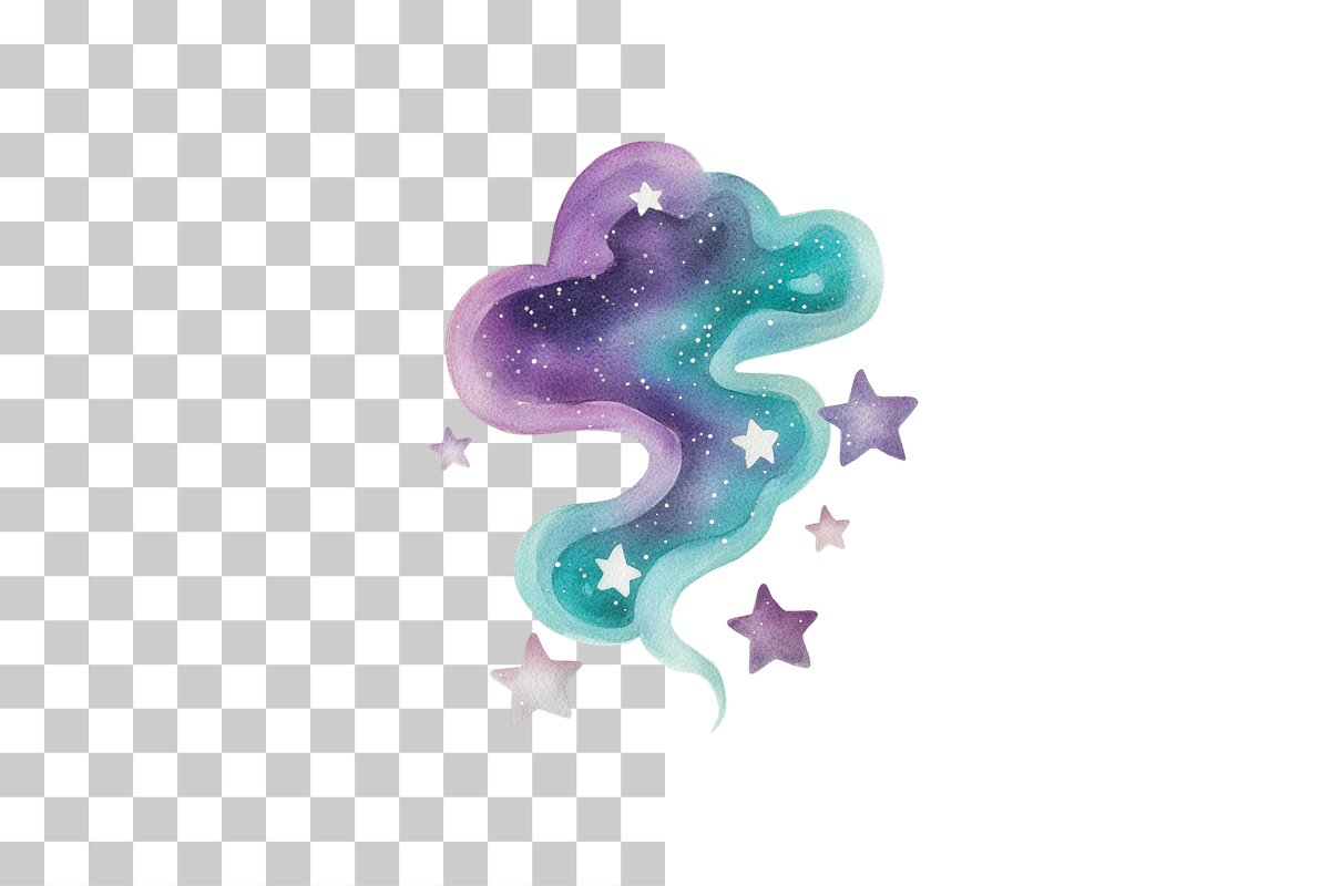 Galaxy Celestial Space Art Clipart Bundle