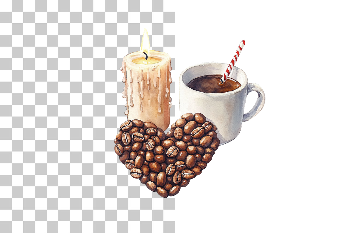 Cozy Christmas Coffee & Hot Cocoa Clipart Bundle