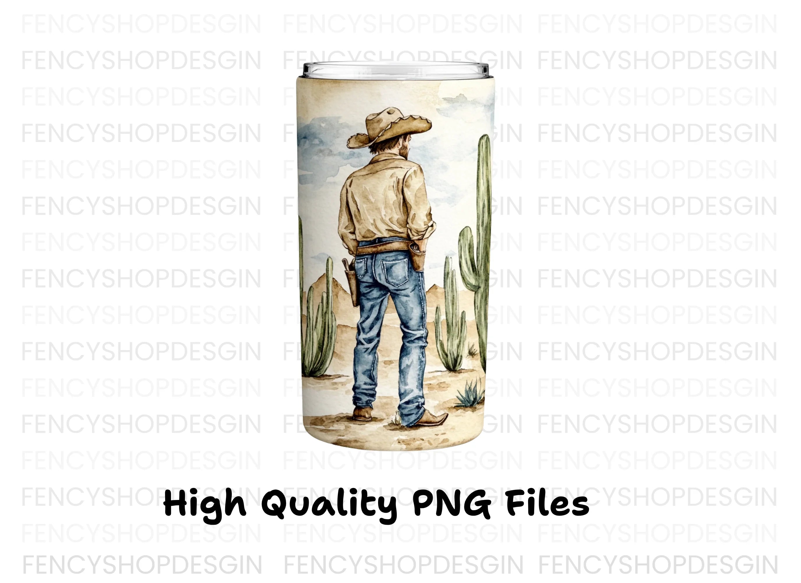 Cowboy Desert Landscape Clipart Bundle
