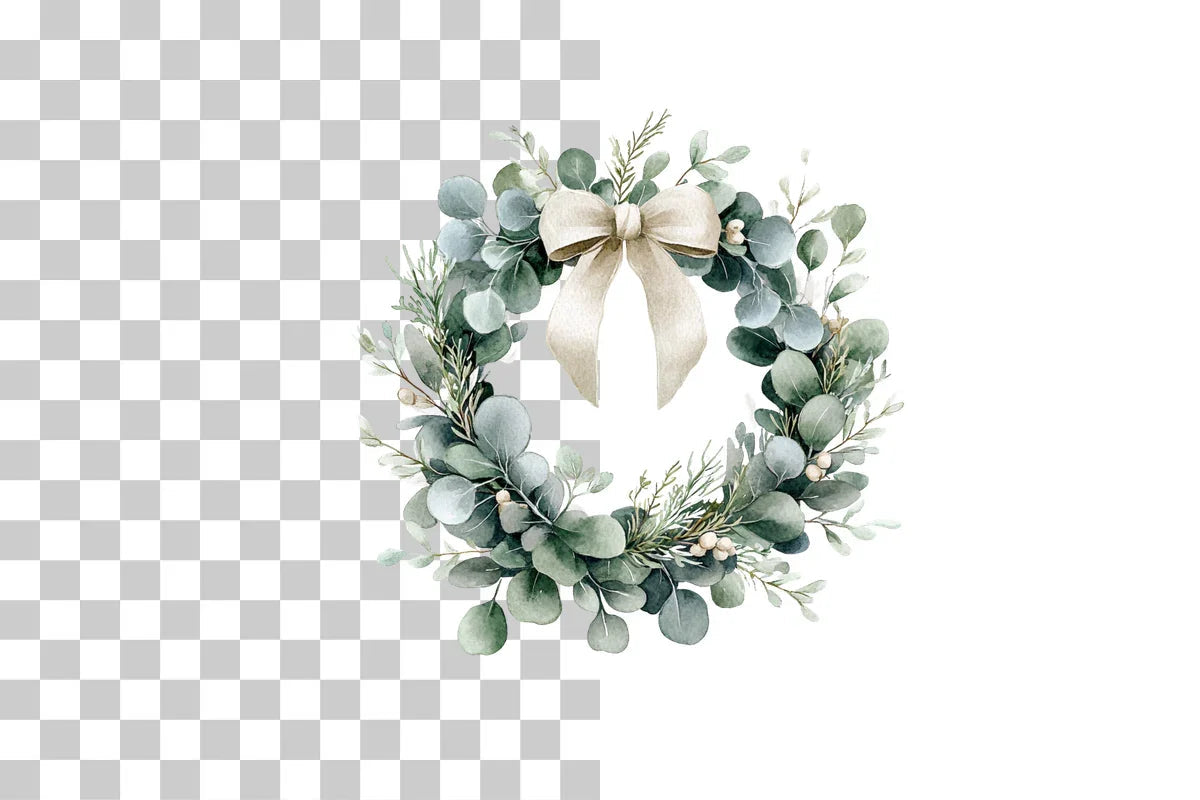 Wreath Holiday Clipart Bundle - CraftNest - Digital Crafting and Art