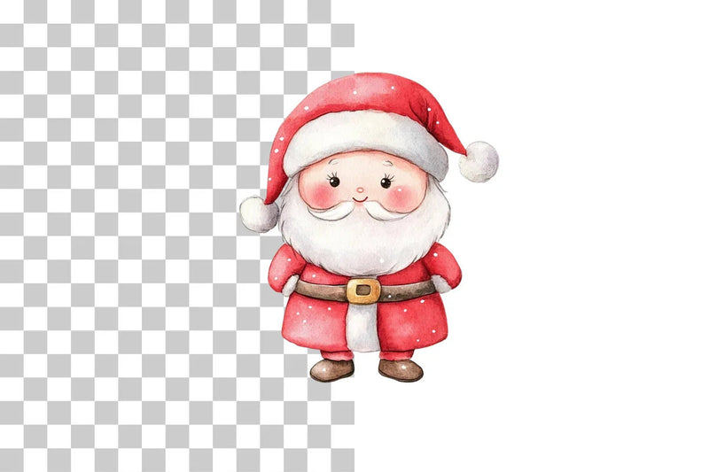 Cute Santa Claus Clipart Bundle - CraftNest - Digital Crafting and Art