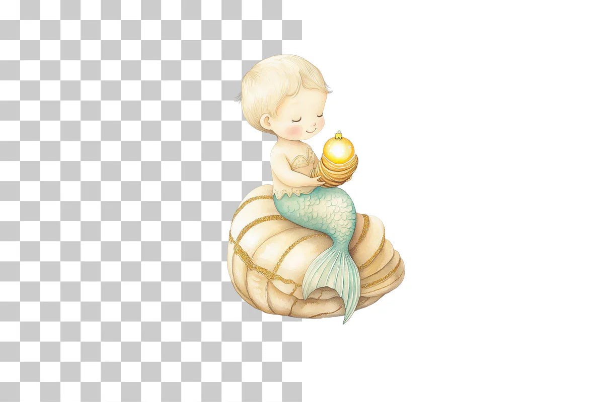 Cute Mermaid Clipart Bundle - CraftNest - Digital Crafting and Art