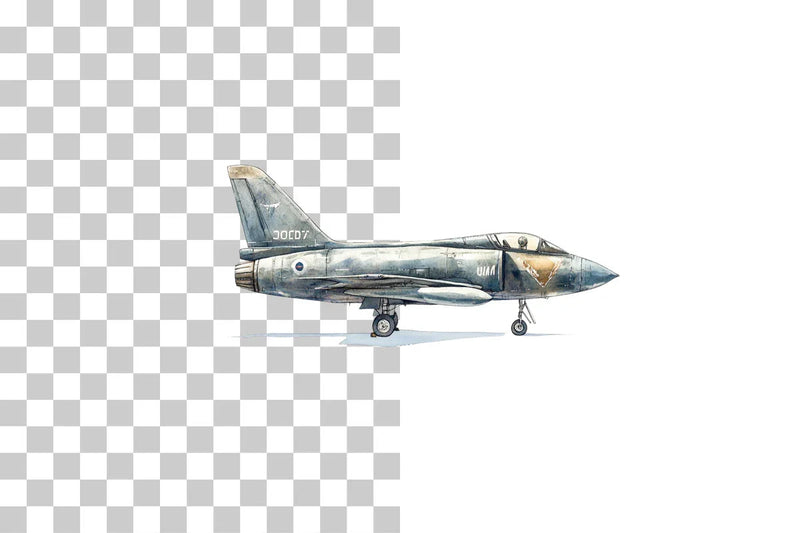 Vintage Fighter Jet Aircraft Clipart Bundle - CraftNest - Digital Crafting and Art