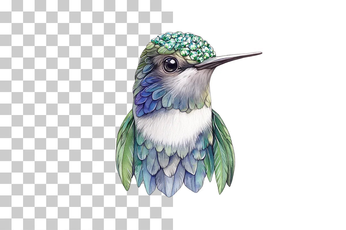 Jeweled Hummingbird Clipart Bundle - CraftNest - Digital Crafting and Art
