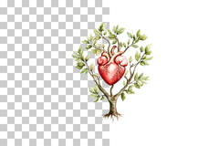 Human Heart Tree Concept Clipart Bundle - CraftNest - Digital Crafting and Art