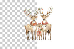 Cozy Reindeer Clipart Bundle - CraftNest - Digital Crafting and Art