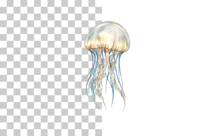 Jellyfish Marine Life Clipart Bundle - CraftNest - Digital Crafting and Art