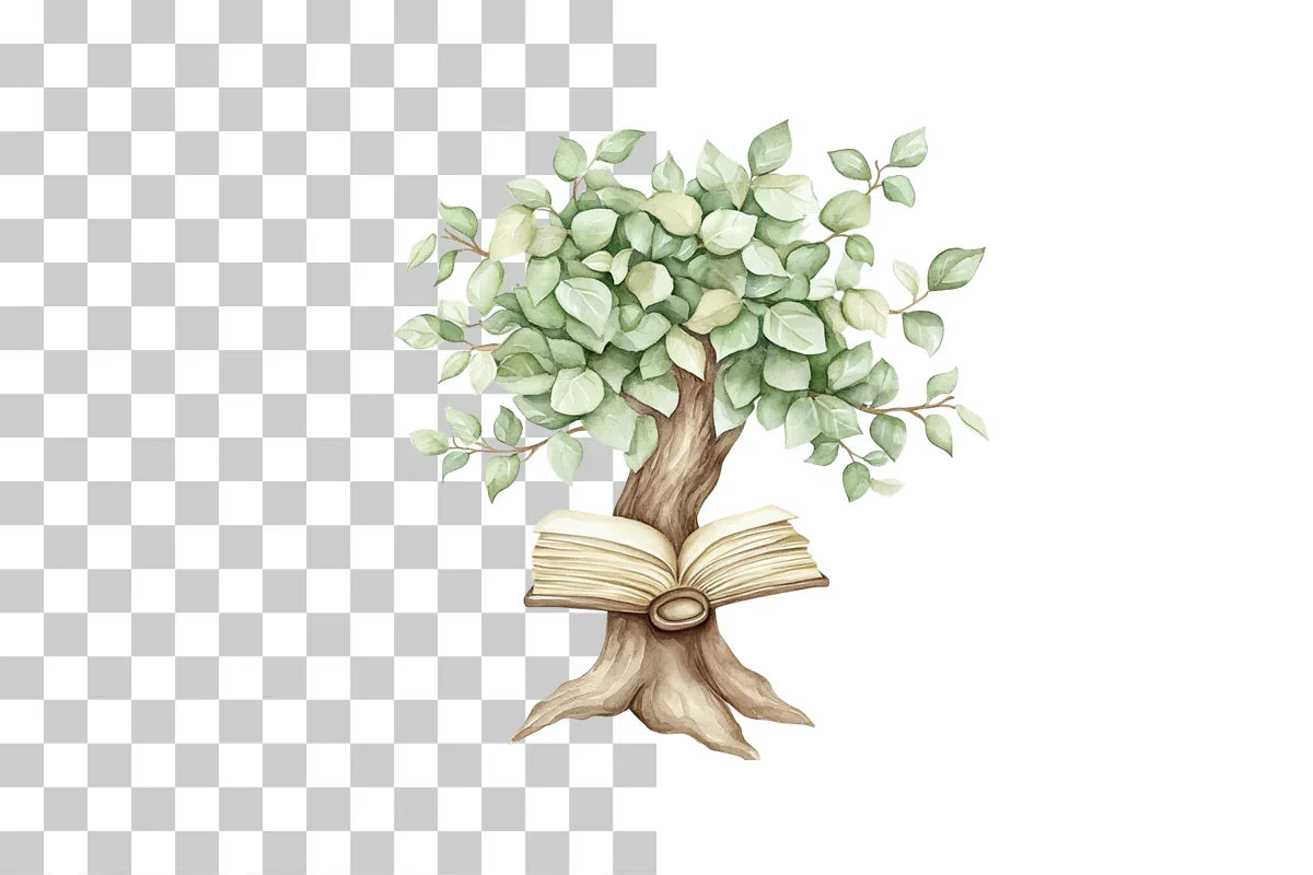 Book Tree Reading Concept Clipart Bundle - CraftNest - Digital Crafting and Art