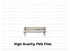 Rustic Wooden Park Bench Clipart Bundle