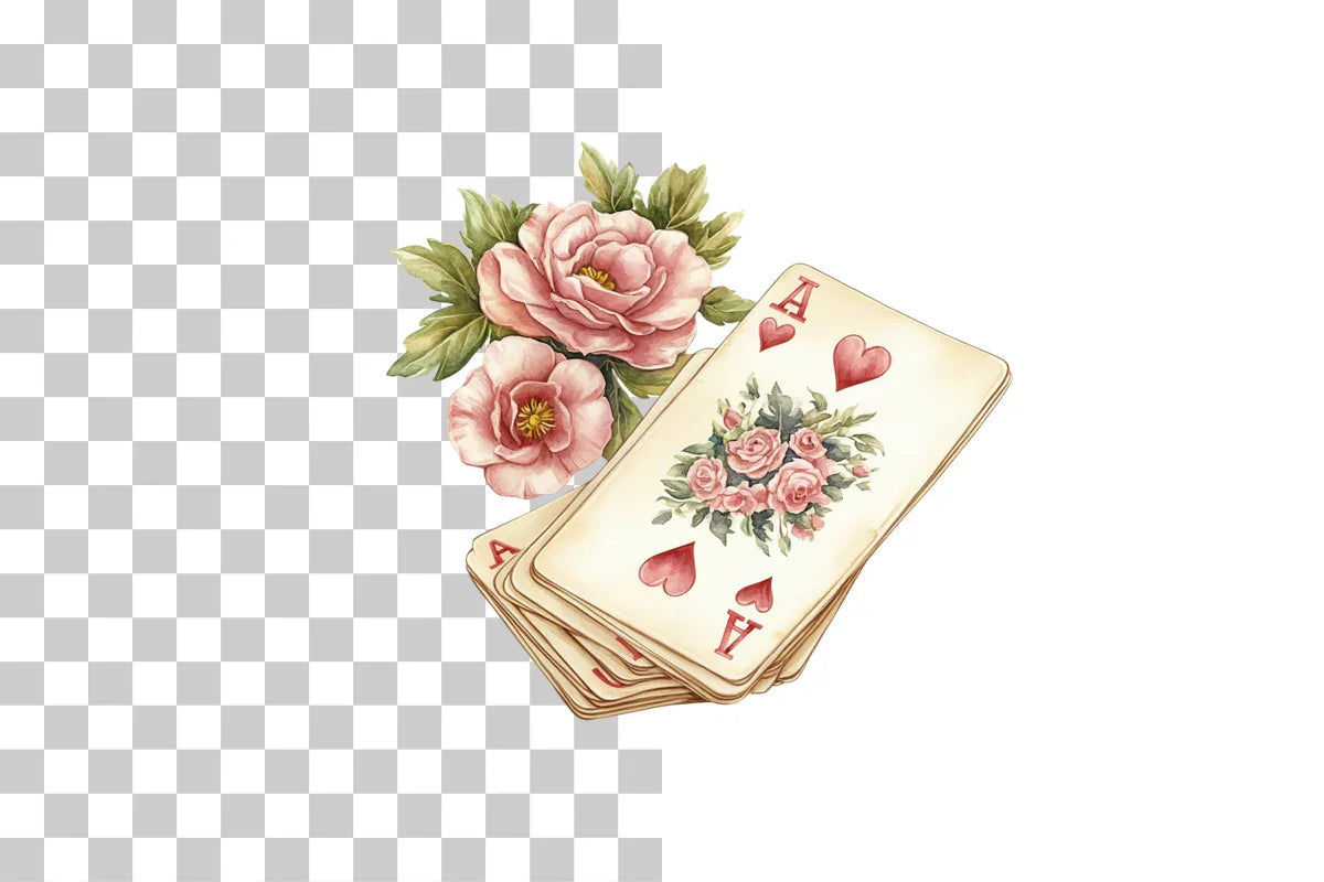 Floral Playing Cards Clipart Bundle - CraftNest - Digital Crafting and Art