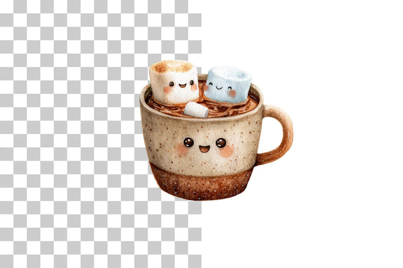 Cute Christmas Cup Clipart Bundle - CraftNest - Digital Crafting and Art
