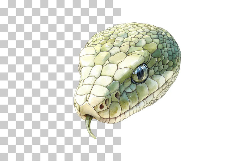 Snake Head Reptile Close-Up Clipart Bundle - CraftNest - Digital Crafting and Art