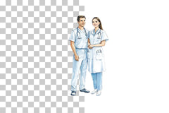 Medical Doctor and Nurse Characters Clipart Bundle - CraftNest - Digital Crafting and Art