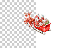 Santa Sleigh Gift Clipart Bundle - CraftNest - Digital Crafting and Art