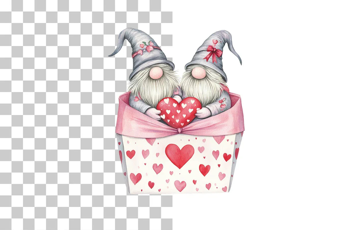 Valentine Couple Gnome Clipart Bundle - CraftNest - Digital Crafting and Art