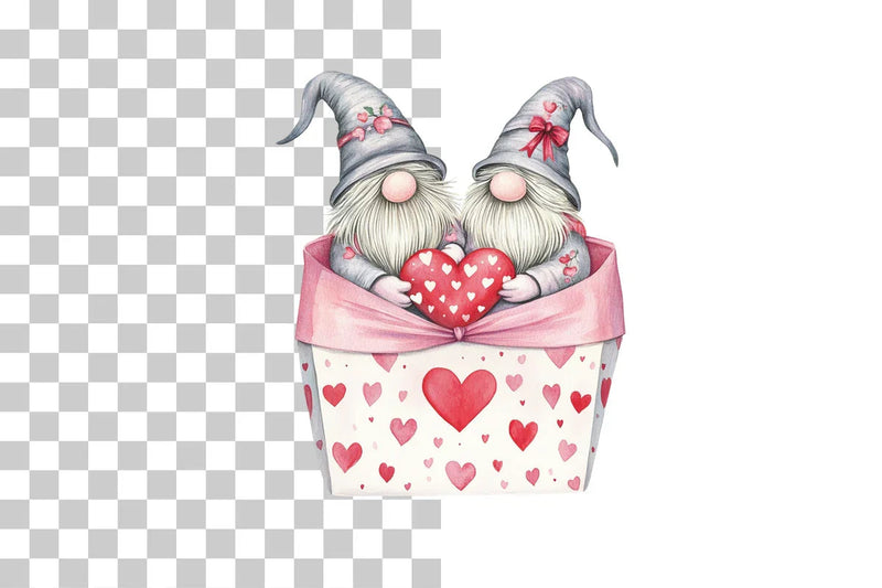 Valentine Couple Gnome Clipart Bundle - CraftNest - Digital Crafting and Art