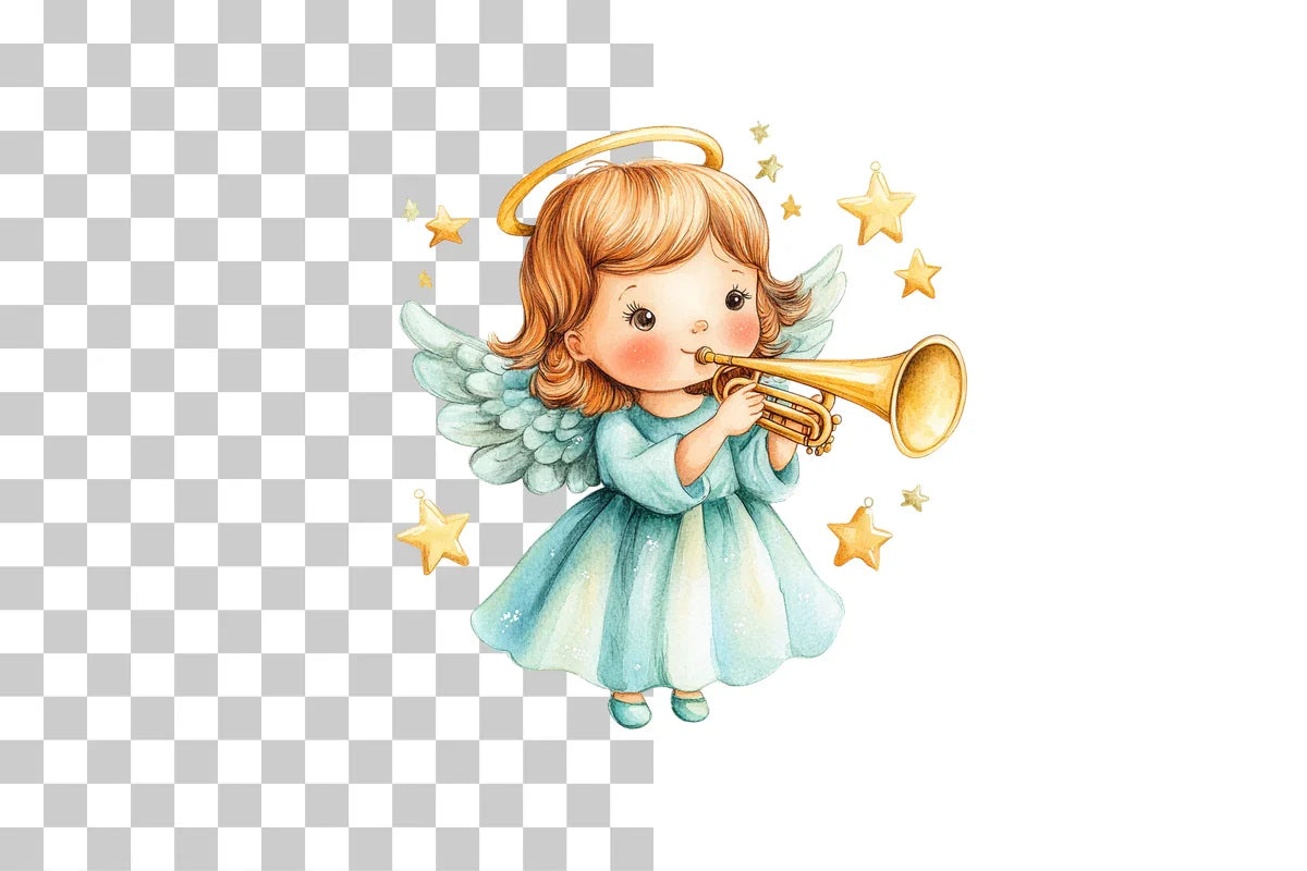 Holiday Angel Clipart Bundle - CraftNest - Digital Crafting and Art