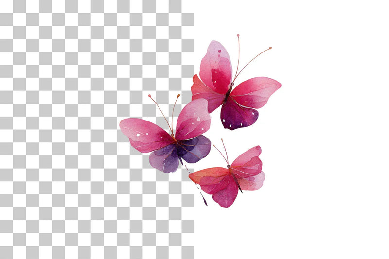 Cute Butterfly Clipart Bundle - CraftNest - Digital Crafting and Art
