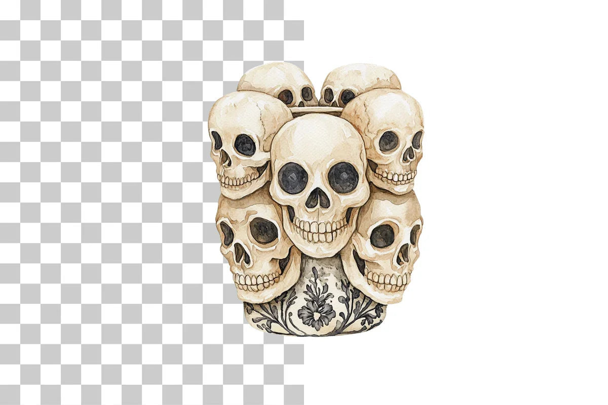Skull Pattern Design Mug Wrap Bundle - CraftNest - Digital Crafting and Art