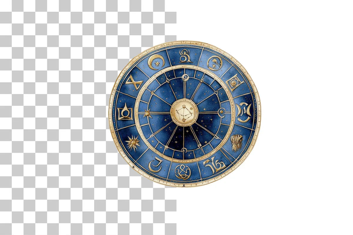 Zodiac Astrology Wheel Clipart Bundle - CraftNest - Digital Crafting and Art