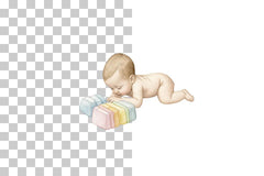 Rainbow Dreamy Baby Clipart Bundle - CraftNest - Digital Crafting and Art