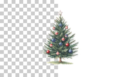 Patriotic American Christmas Tree Clipart Bundle - CraftNest - Digital Crafting and Art