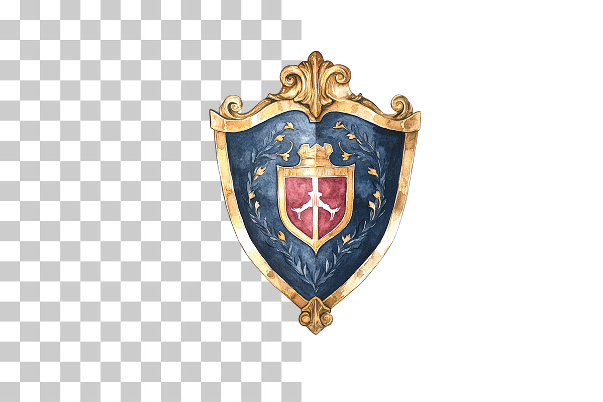 Heraldry Shield Coat of Arms Clipart Bundle